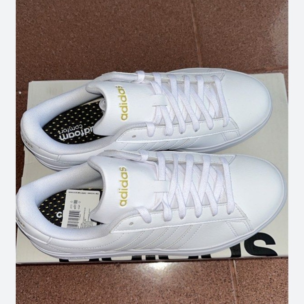 adidas White and Gold Women's Shoes